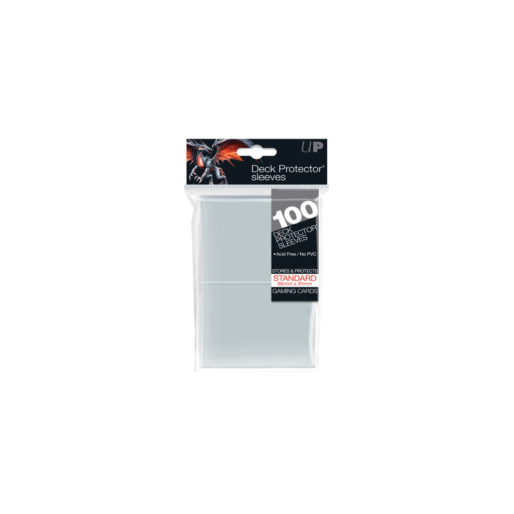 Protège-cartes Uni Ultra Pro - 100 Sleeves Standard Soft Transparent