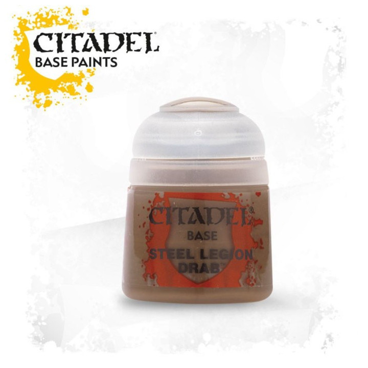 Acheter Citadel Base Steel Legion Drab - Games Workshop - Ludifolie