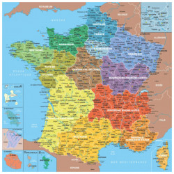 Puzzle Bois - Carte de France des Départements