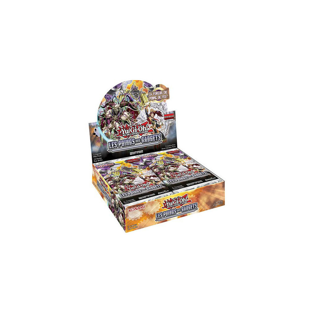 EN FRANCAIS YUGIOH BOITE DE 24 BOOSTERS LES POINGS DES GADGETS