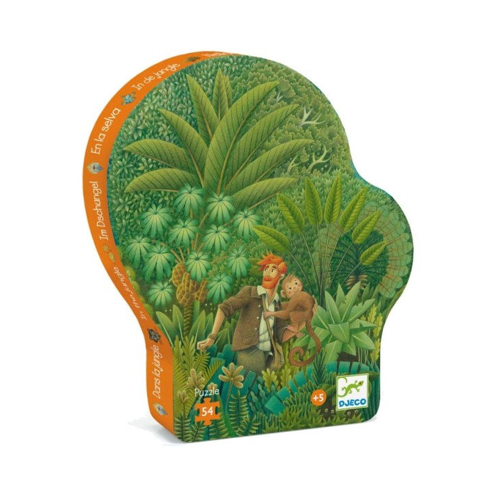 Puzzle Silhouette - 54 Pièces - Dans La Jungle