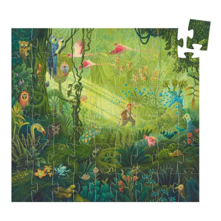 Puzzle Silhouette - 54 Pièces - Dans La Jungle