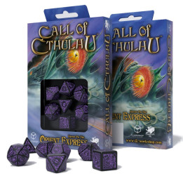 Acheter Set de 7 Dés - Call of Cthulhu - Noir et Violet - Ludifolie