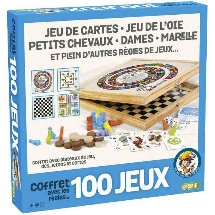 Coffret 100 Jeux - Jeux de plateau famille - Achetez sur ludifolie