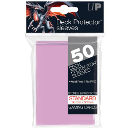Acheter 50 Protège Cartes Standard Rose Clair - Ultra Pro - Ludifolie