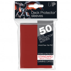 50 Protège Cartes Standard Rouge - Ultra Pro