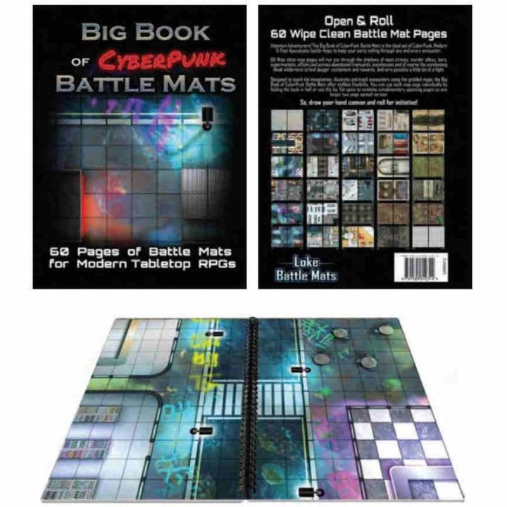 Acheter Big Book of Cyberpunk Battle Mats - JDR - Ludifolie