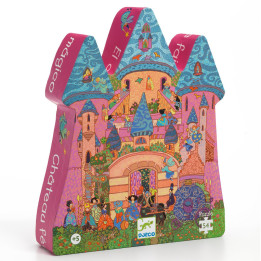 Acheter Puzzle Silhouette - 54 Pièces - Château Féérique - Ludifolie