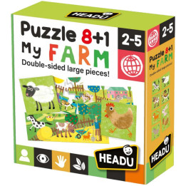 Acheter Puzzle 8+1 Farm - Headu - Ludifolie
