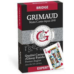 Acheter Jeu de 54 Cartes - Bridge - Grimaud Expert - Rouge