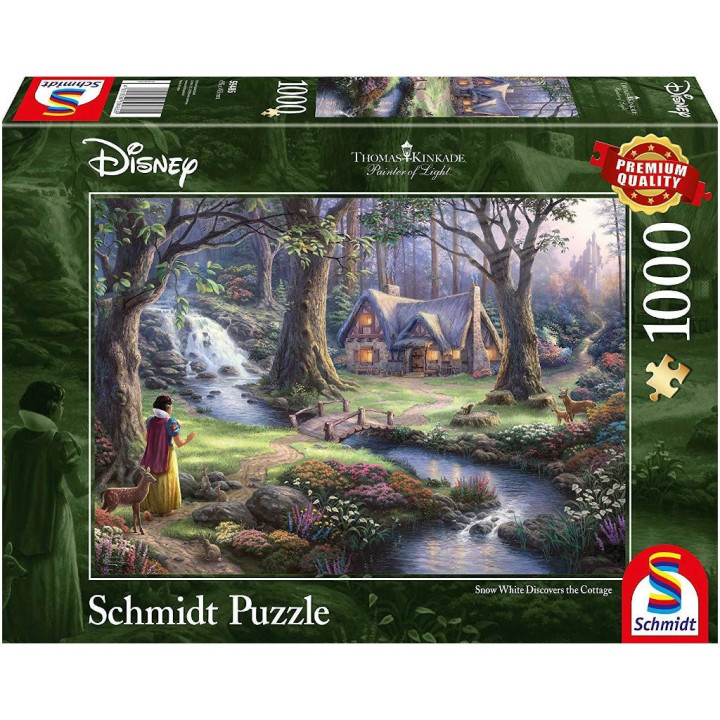 Acheter Puzzle Disney - La Chaumière de Blanche Neige - 1000 pièces
