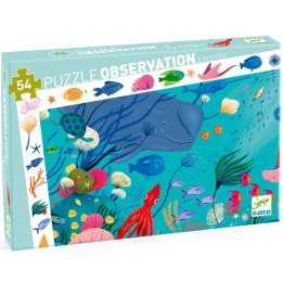Acheter Puzzle Observation - Aquatique - 54 Pièces - Djeco