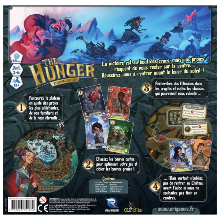 Acheter The Hunger - Jeu de société - Renegade - Ludifolie