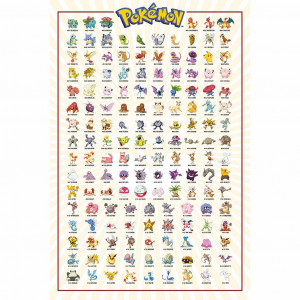 Poster - Pokémon - Première génération - Produits dérivés Musique