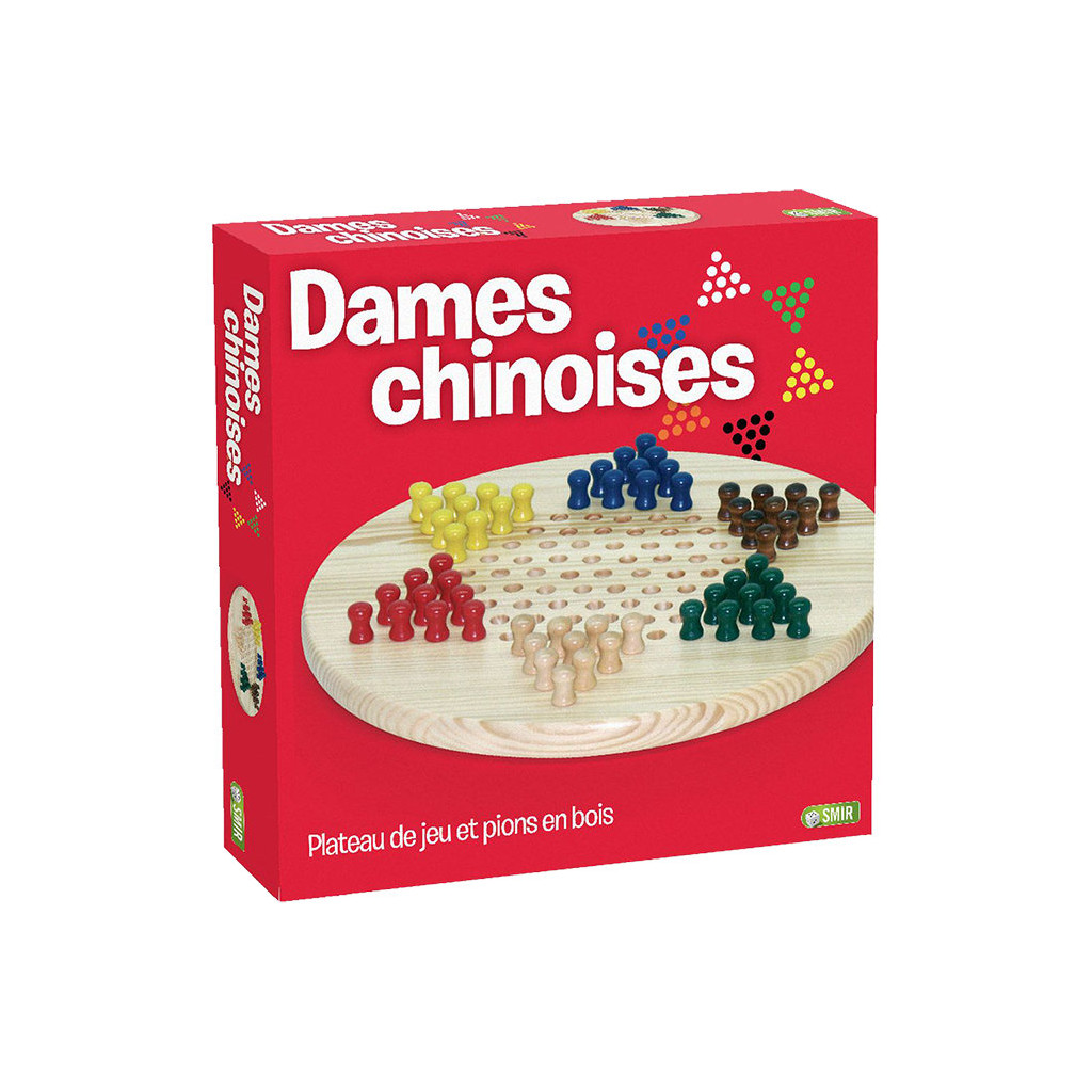 Jeu de Dames Chinoises - Bois de Hêtre - 34cm