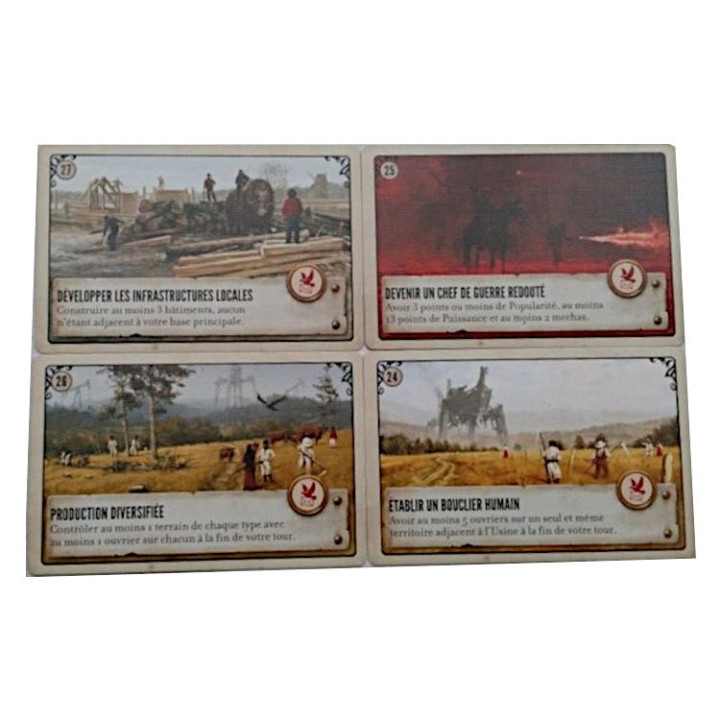 Acheter Scythe - Cartes Objectifs 24-27 - Ludifolie