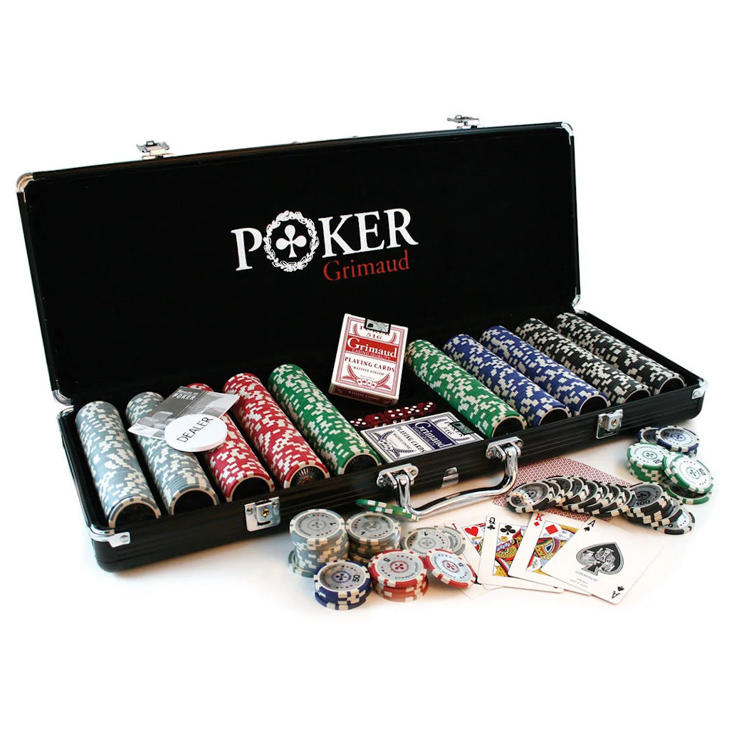 Acheter Mallette Poker - Premium Grimaud - 500 Jetons - Ludifolie