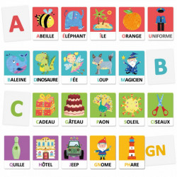 Flashcards Alphabet Tactile et Phonetique Montessori