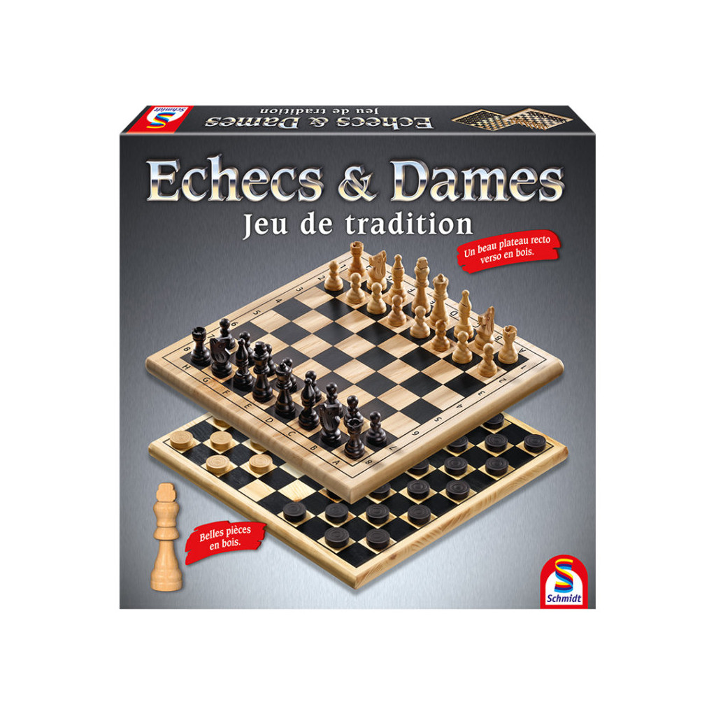 Jeu de dames en bois –