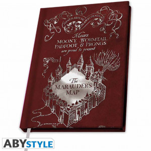 Harry Potter - Cahier A5 Carte du Maraudeur