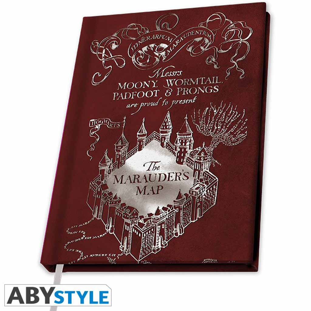 Acheter Cahier A5 Carte du Maraudeur - Harry Potter - Ludifolie