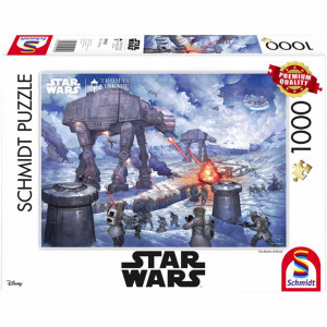 Star Wars Puzzle Kinkade - La Bataille de Hoth - 1000 pièces