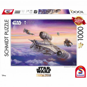 Star Wars The Mandalorian Puzzle Kinkade - The Escort - 1000 pièces