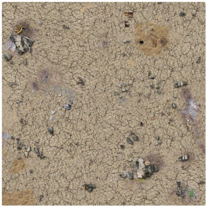 Battle Systems - Desert Wasteland Gaming Mat - 90x90cm