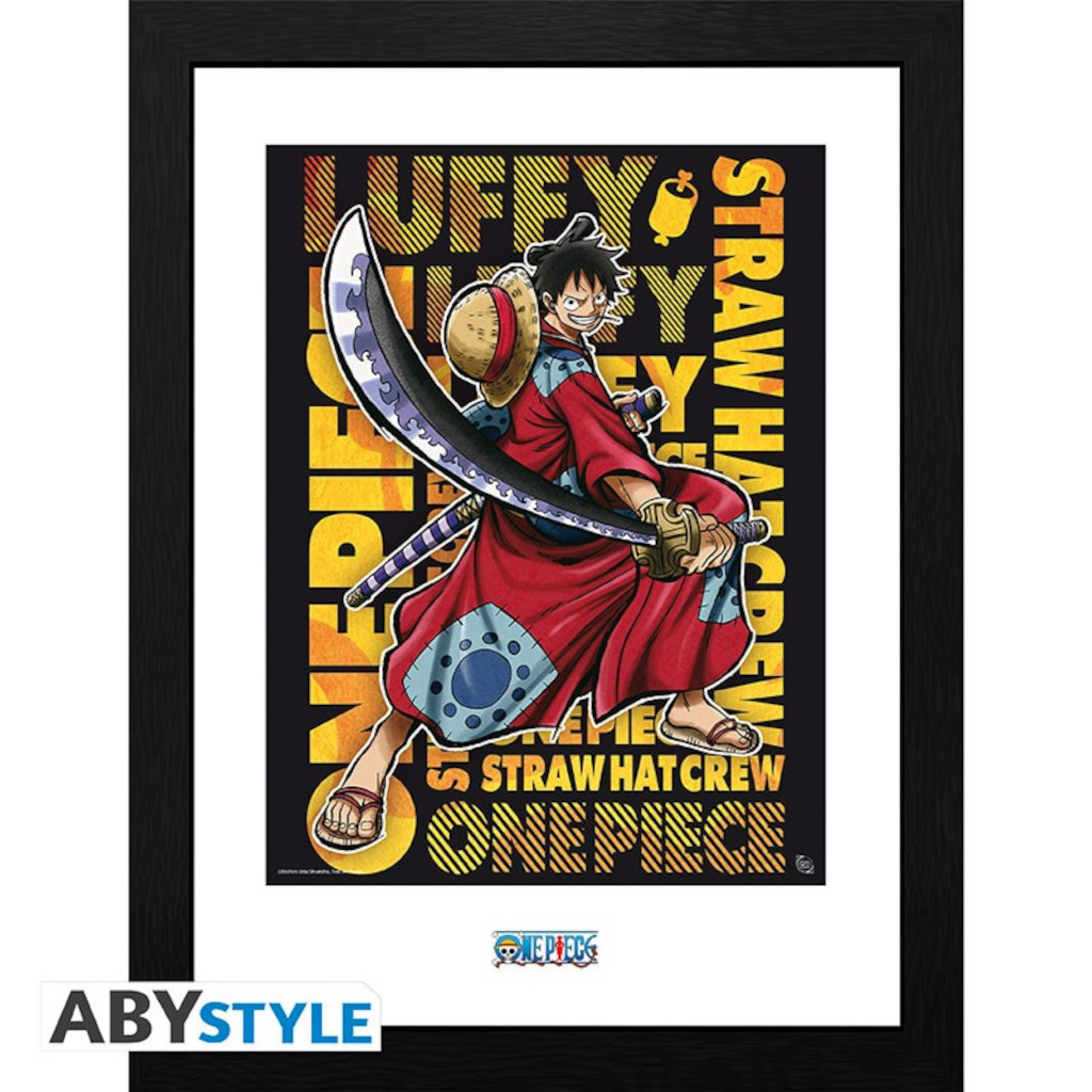 One Piece - Poster Encadré Luffy à Wano