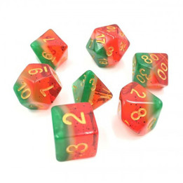 Set de 7 Dés - Watermelon (HDL-12)