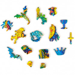 Puzzle en Bois - Dragon Taille S