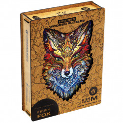 Puzzle en Bois - Renard Ardent Taille M