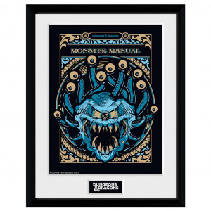 Donjons et Dragons - Poster Encadré Monster Manual