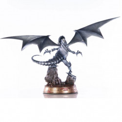 Yu-Gi-Oh - Statuette Blue-Eyes White Dragon Silver Edition (35 cm)