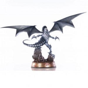 Yu-Gi-Oh - Statuette Blue-Eyes White Dragon Silver Edition (35 cm)