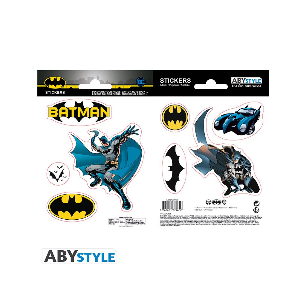 Batman - Stickers Batman et Logo (16x11cm / 2 planches)