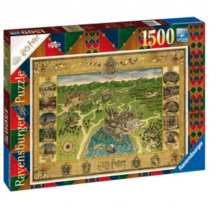 Harry Potter - Puzzle 1500 Pièces Carte Poudlard