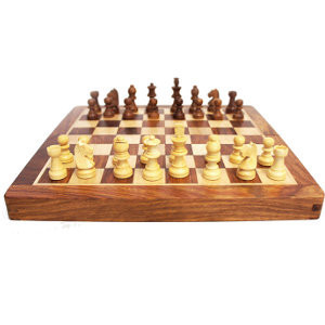 Echecs Pliable Magnétique 25cm en Palissandre