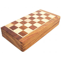 Echecs Pliable Magnétique 25cm en Palissandre