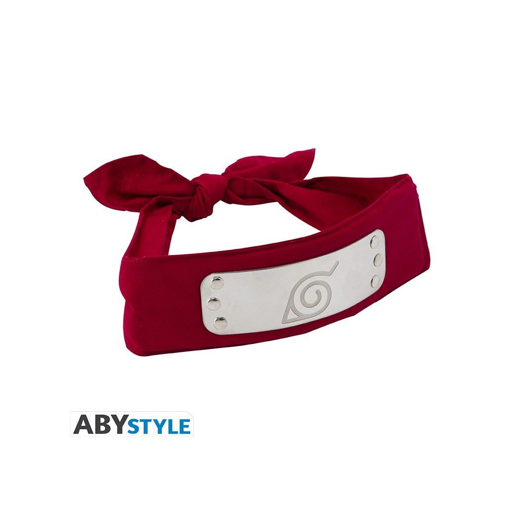 Acheter Bandeau Konoha Rouge - Naruto - Abystyle - Ludifolie