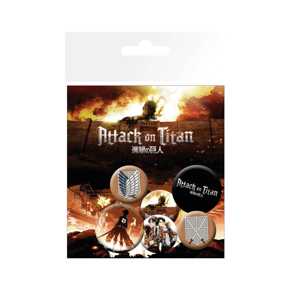 L'Attaque des Titans - Pack de Badges Personnages