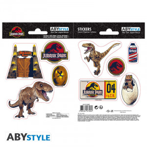 Jurassic Park - Stickers Dinosaures (16x11cm / 2 planches)