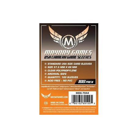 Acheter 100 Protège Cartes Mini US 41x63mm Mayday