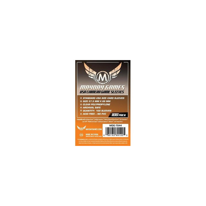 Acheter 100 Protège Cartes Chimera USA - Mayday - Ludifolie