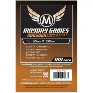 100 Protège Cartes 7 Wonders 65x100mm Mayday (MDG-7102)