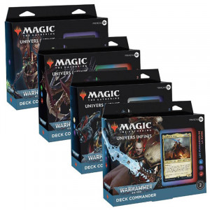 Magic : Univers Infinis - Lot de 4 Decks Commander Warhammer 40.000