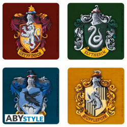 Harry Potter - Set de 4 Dessous de Verre - Maisons