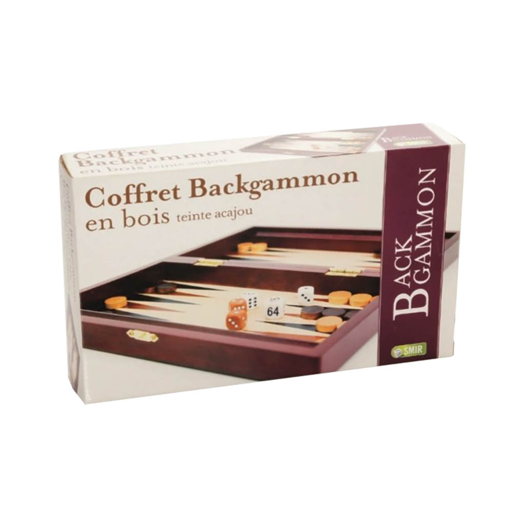 Coffret Backgammon Acajou