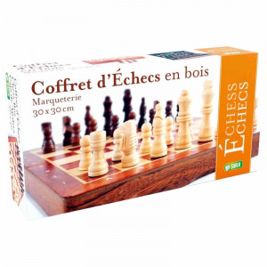 Coffret Echecs Bois Marqueterie