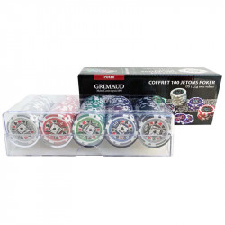 Coffret 100 Jetons Poker Grimaud